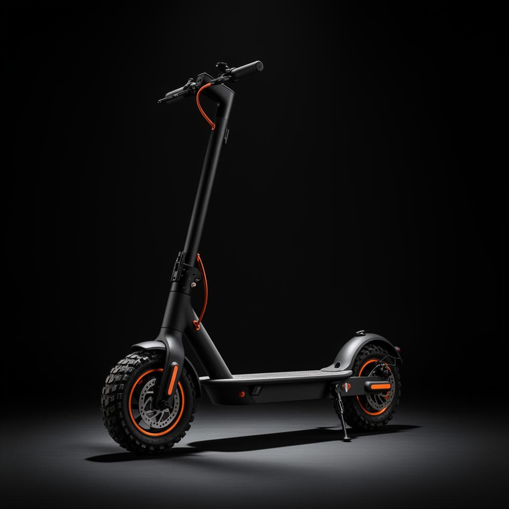 Trottinette électrique premium en studio